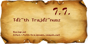 Tóth Trajánusz névjegykártya