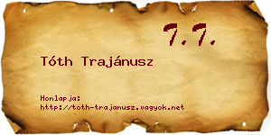 Tóth Trajánusz névjegykártya