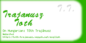 trajanusz toth business card